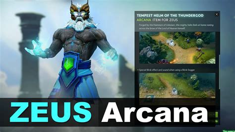 zeus arcana|Exalted Tempest Helm of the Thundergod .